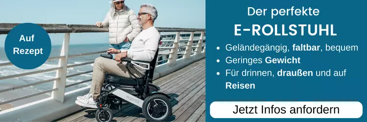 Faltbarer elektrischer Rollstuhl anstatt elektrische Schiebehilfe